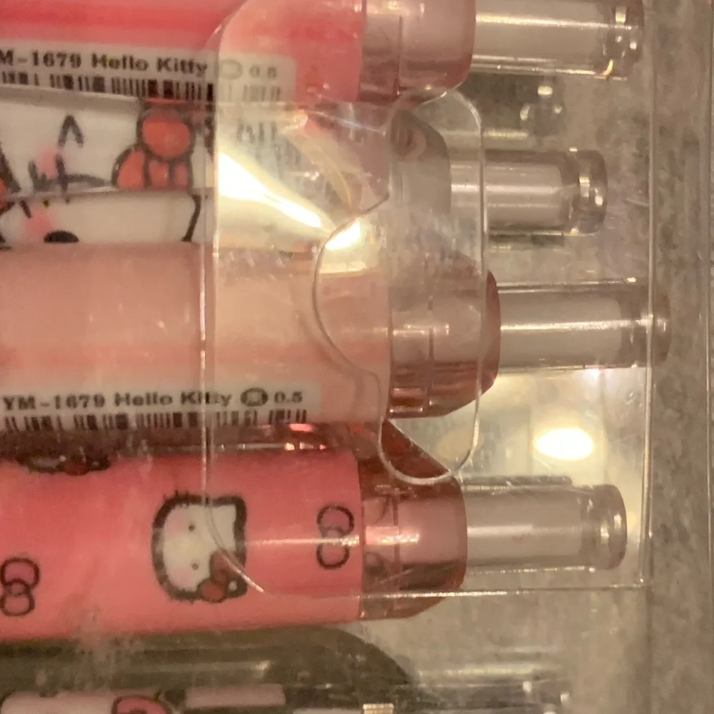 Hello Kitty Sanrio Click Pen Black n White checked NEW NWT in package - Two Pens